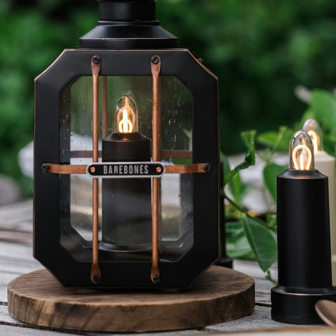 Barebones Box Candle Lantern portable