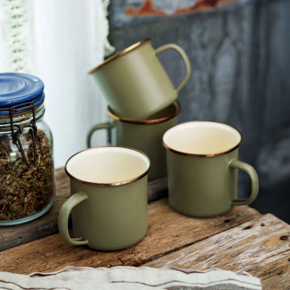 Barebones Enamel Cup Set Ensemble de 2 tasses 473ml