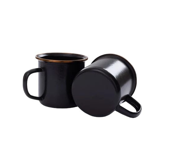 Barebones Enamel Cup Set Ensemble de 2 tasses 473ml Charcoal