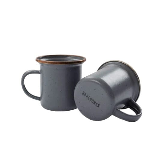 Barebones Enamel Espresso Cup Set Ensemble de 2 tasses espresso 148ml Slate Grey