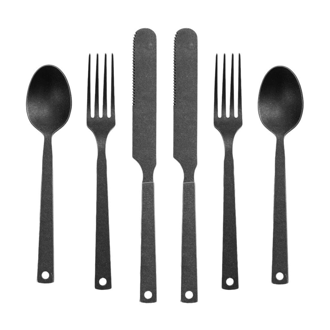 Barebones Flatware Set Ensemble Couverts Matte