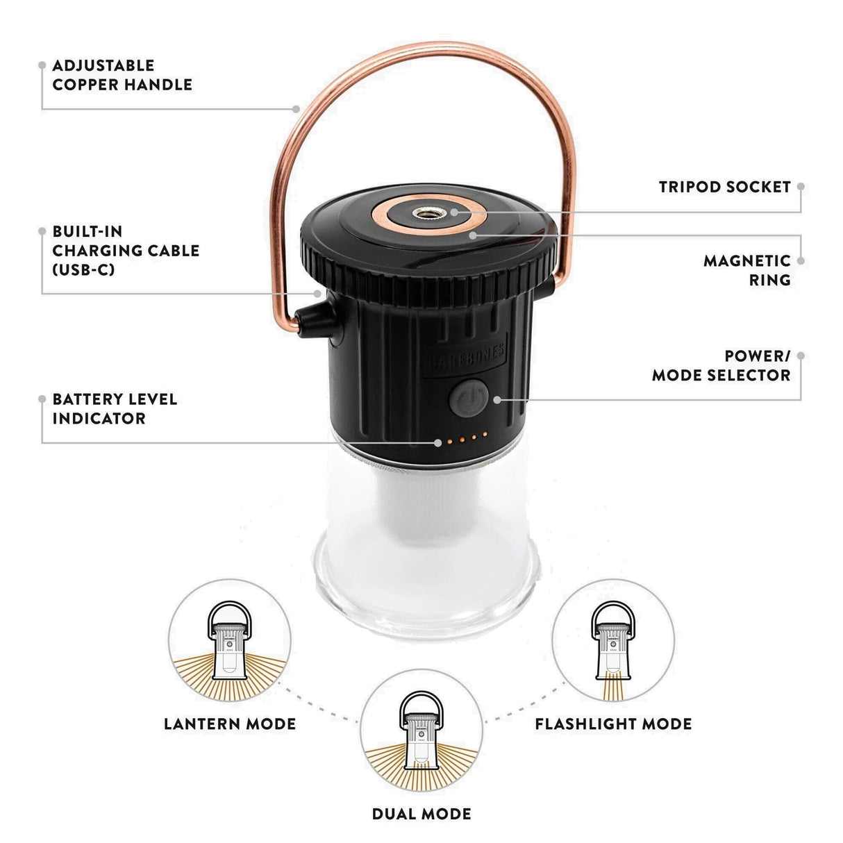 Barebones Hoodoo Light Lampe sans fil USB