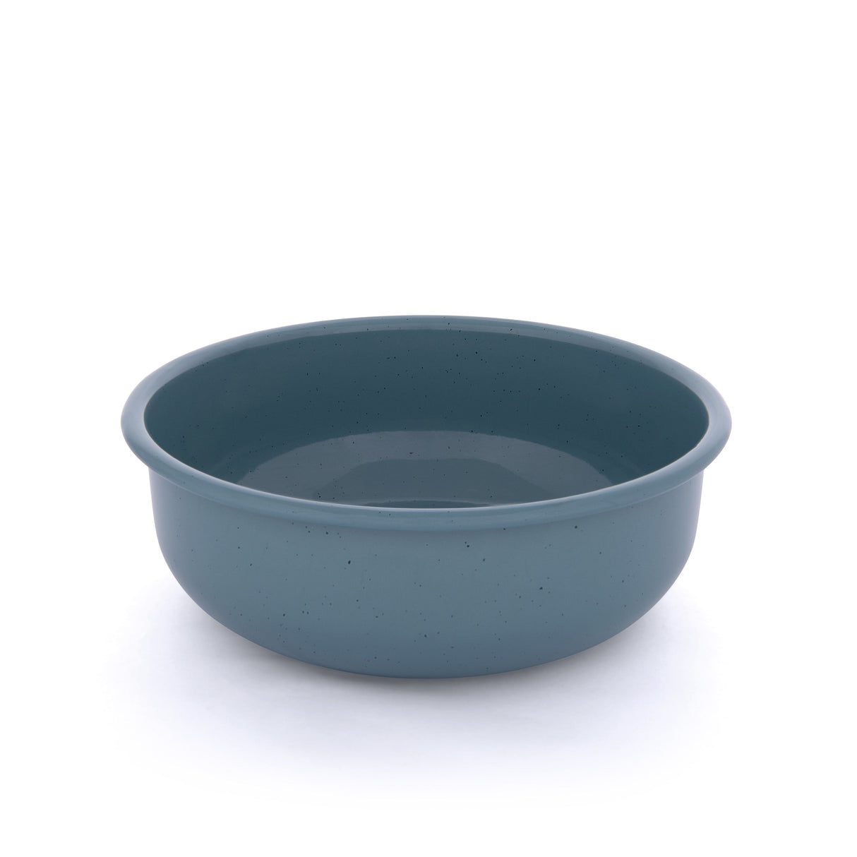 Barebones Rolled Enamel Bowl Blue