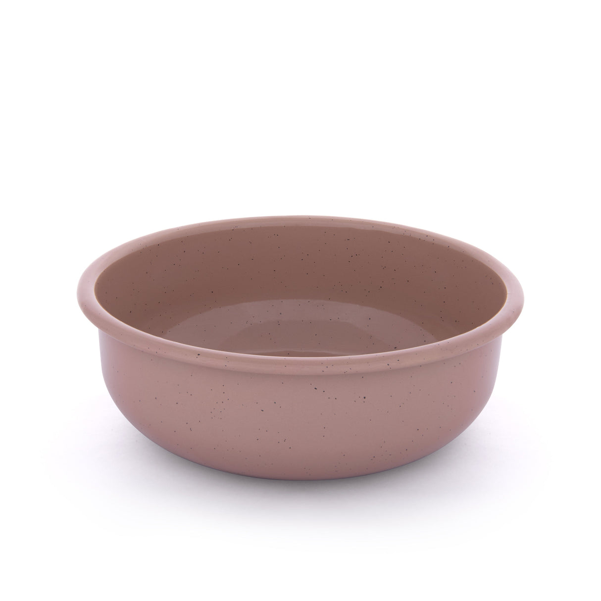Barebones Rolled Enamel Bowl Rose
