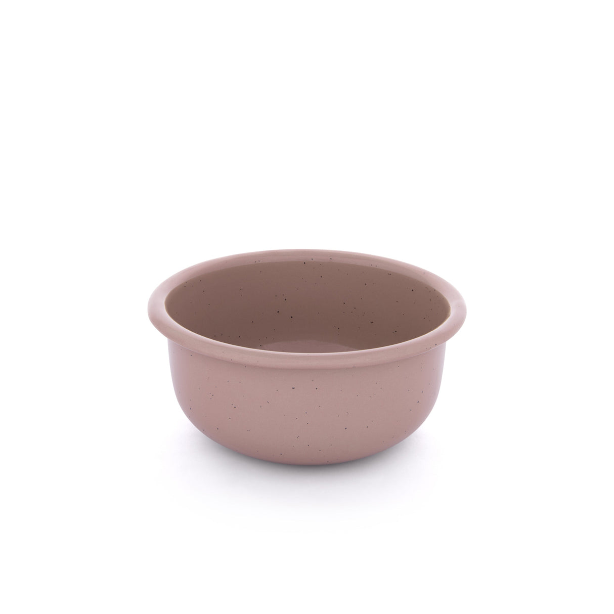 Barebones Rolled Enamel Side Bowl Rose