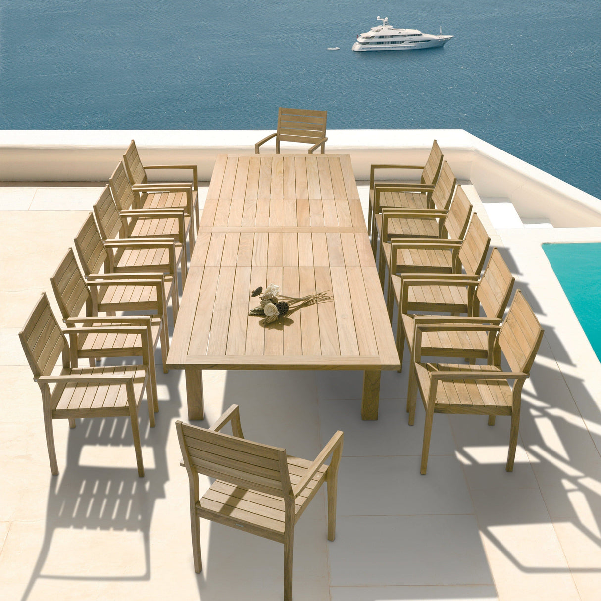 Barlow Tyrie Apex Table 390 à rallonges (268–392x119cm)