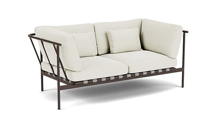 Barlow Tyrie Around Deep Seating Canapé 2 places accoudoirs alu avec coussins Armature Forge Grey Marble 3966V Laminé Waterproof