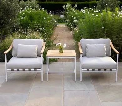 Barlow Tyrie Around Deep Seating Fauteuil Club lounge accoudoirs alu avec coussins