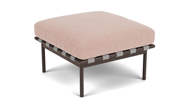 Barlow Tyrie Around Deep Seating Repose-pieds avec coussin Armature Forge Grey Blush 3965V Laminé Waterproof