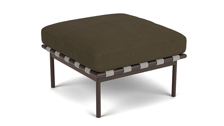 Barlow Tyrie Around Deep Seating Repose-pieds avec coussin Armature Forge Grey Charcoal 3705V Laminé Waterproof