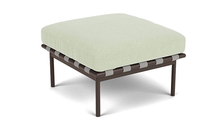 Barlow Tyrie Around Deep Seating Repose-pieds avec coussin Armature Forge Grey Mint 3967V Laminé Waterproof