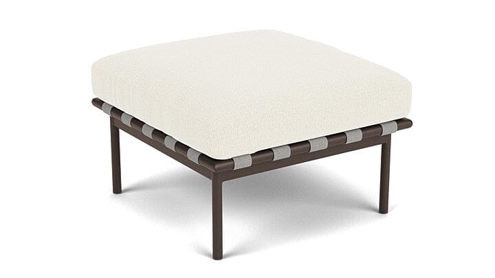 Barlow Tyrie Around Deep Seating Repose-pieds avec coussin Armature Forge Grey Natural 5404V Laminé Waterproof