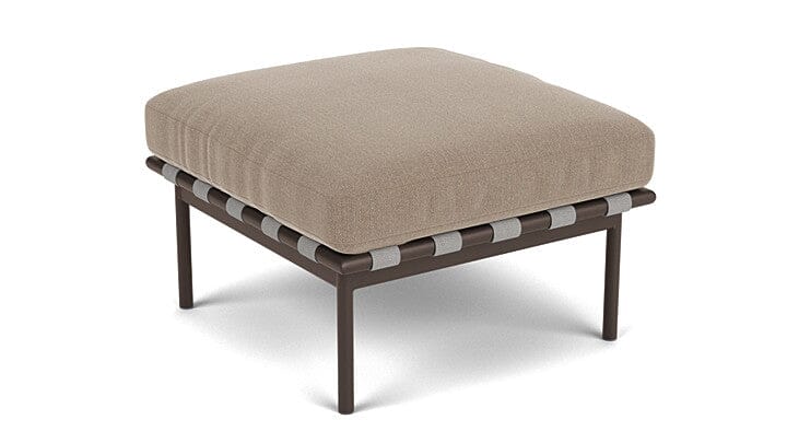 Barlow Tyrie Around Deep Seating Repose-pieds avec coussin Armature Forge Grey Taupe 3729V Laminé Waterproof