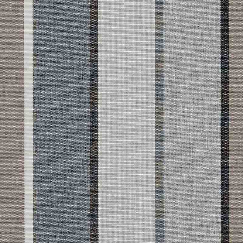 Barlow Tyrie Atom Repose-pieds Ottoman avec coussin Quadri Grey 3778V Laminé Waterproof