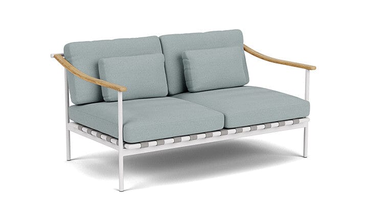 Barlow Tyrie Aura Deep Seating Canapé 2 places avec coussins Armature Artic White Frosty Chine 10025V Laminé Waterproof