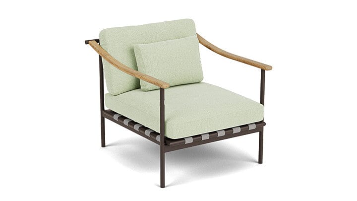 Barlow Tyrie Aura Deep Seating Fauteuil Club lounge avec coussins Armature Forge Grey Mint 3967V Laminé Waterproof