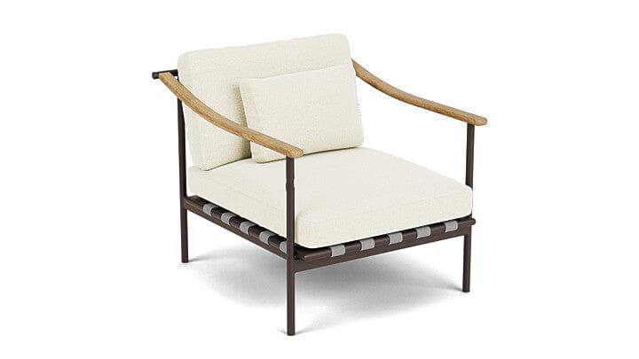 Barlow Tyrie Aura Deep Seating Fauteuil Club lounge avec coussins Armature Forge Grey Natural 5404V Laminé Waterproof