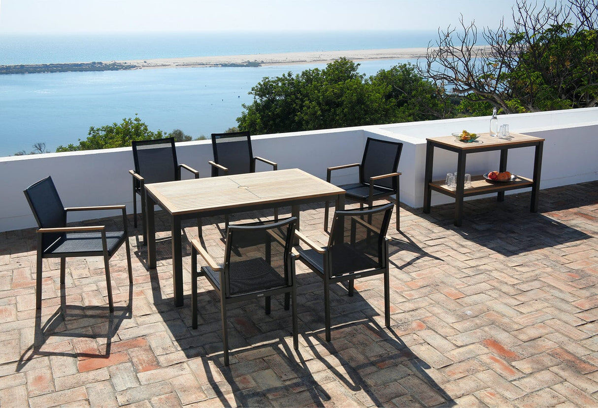 Barlow Tyrie Aura Dining Table 140 (139x71cm) Plateau Teck