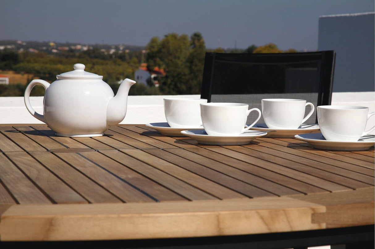 Barlow Tyrie Aura Dining Table 140 (ronde Ø141cm) Plateau Teck