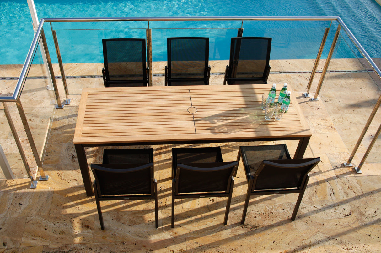 Barlow Tyrie Aura Dining Table 200 (200x71cm) Plateau Teck