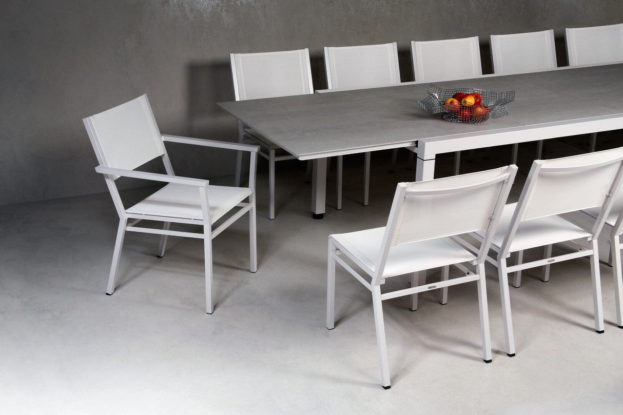 Barlow Tyrie Equinox Dining Fauteuil repas inox laqué