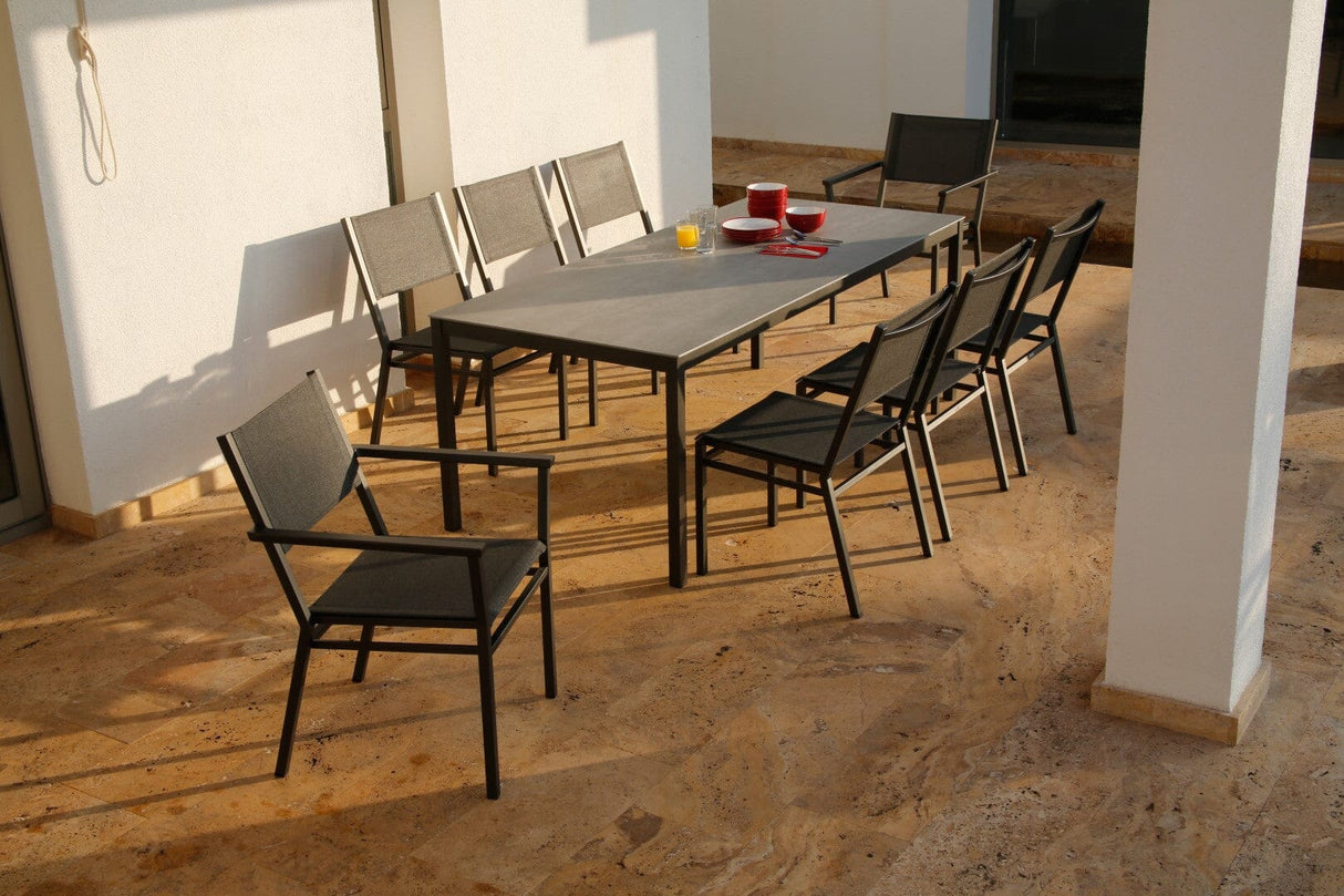 Barlow Tyrie Equinox Dining Fauteuil repas inox laqué