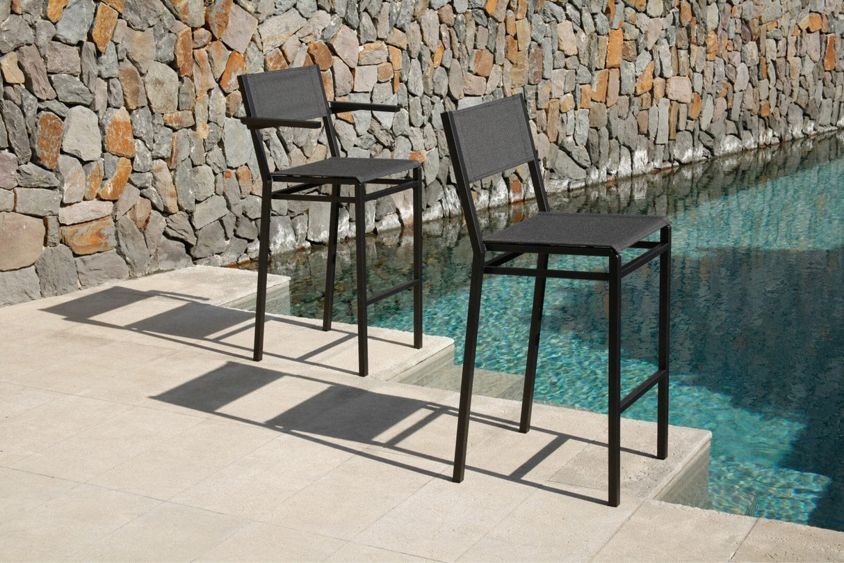 Barlow Tyrie Equinox High Dining Chaise haute de bar inox laqué