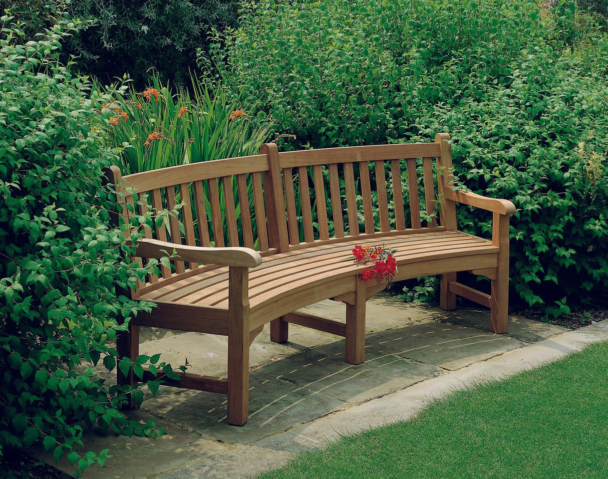 Barlow Tyrie Glenham Banc incurvé Curved Seat 285 Radius (224cm)