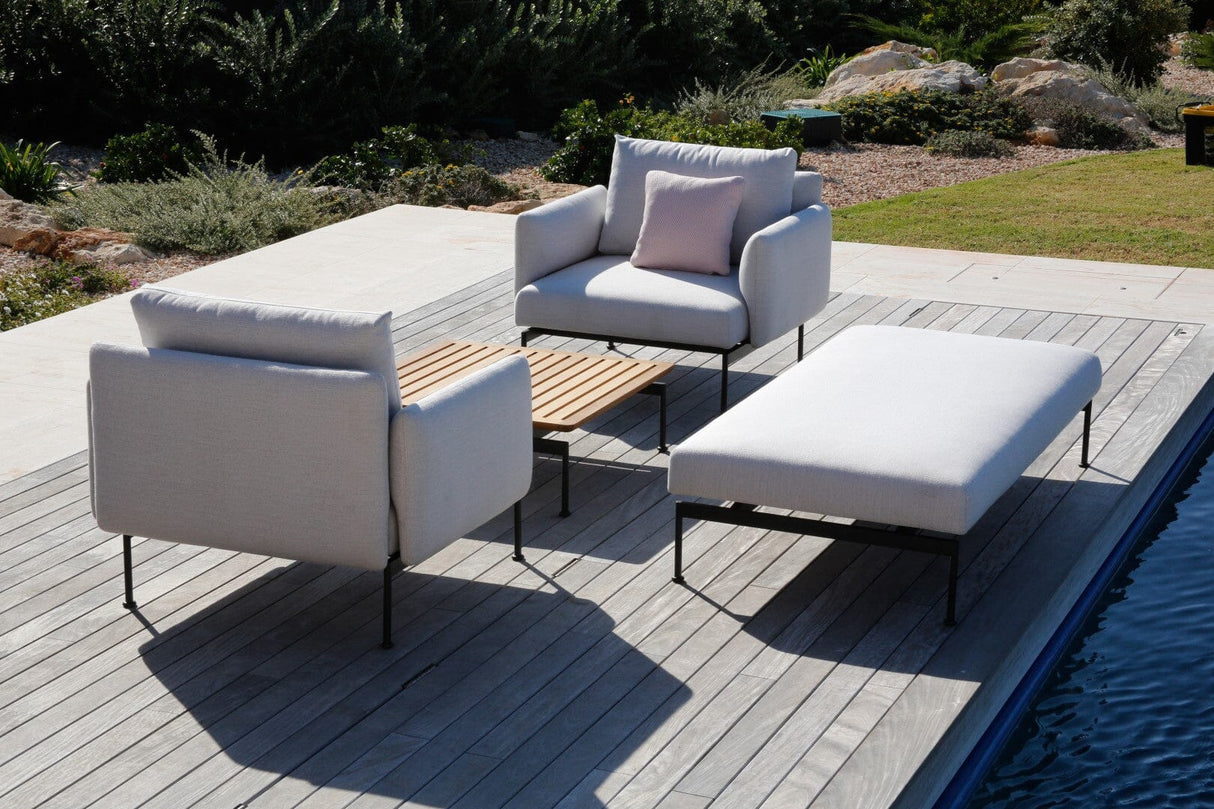 Barlow Tyrie Layout Deep Seating Double Ottoman - Double seat - avec coussins