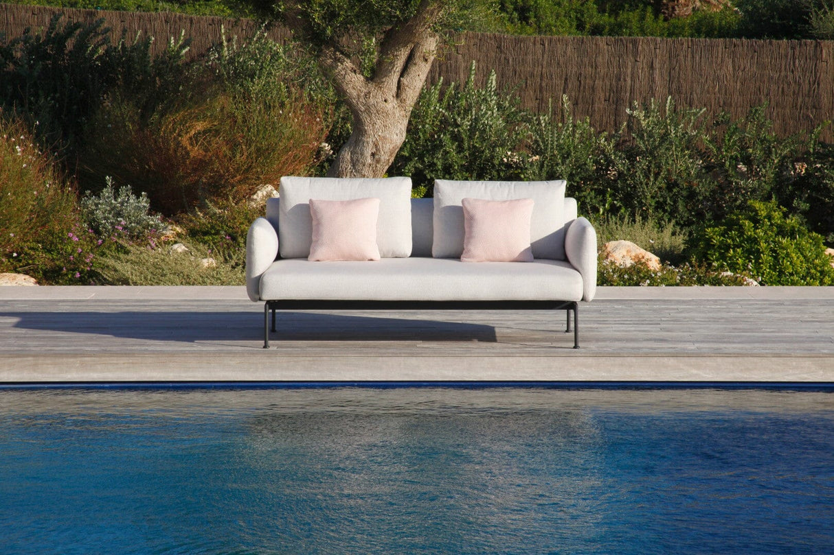 Barlow Tyrie Layout Deep Seating Double Seat - Double seat et back with Low Arms - avec coussins