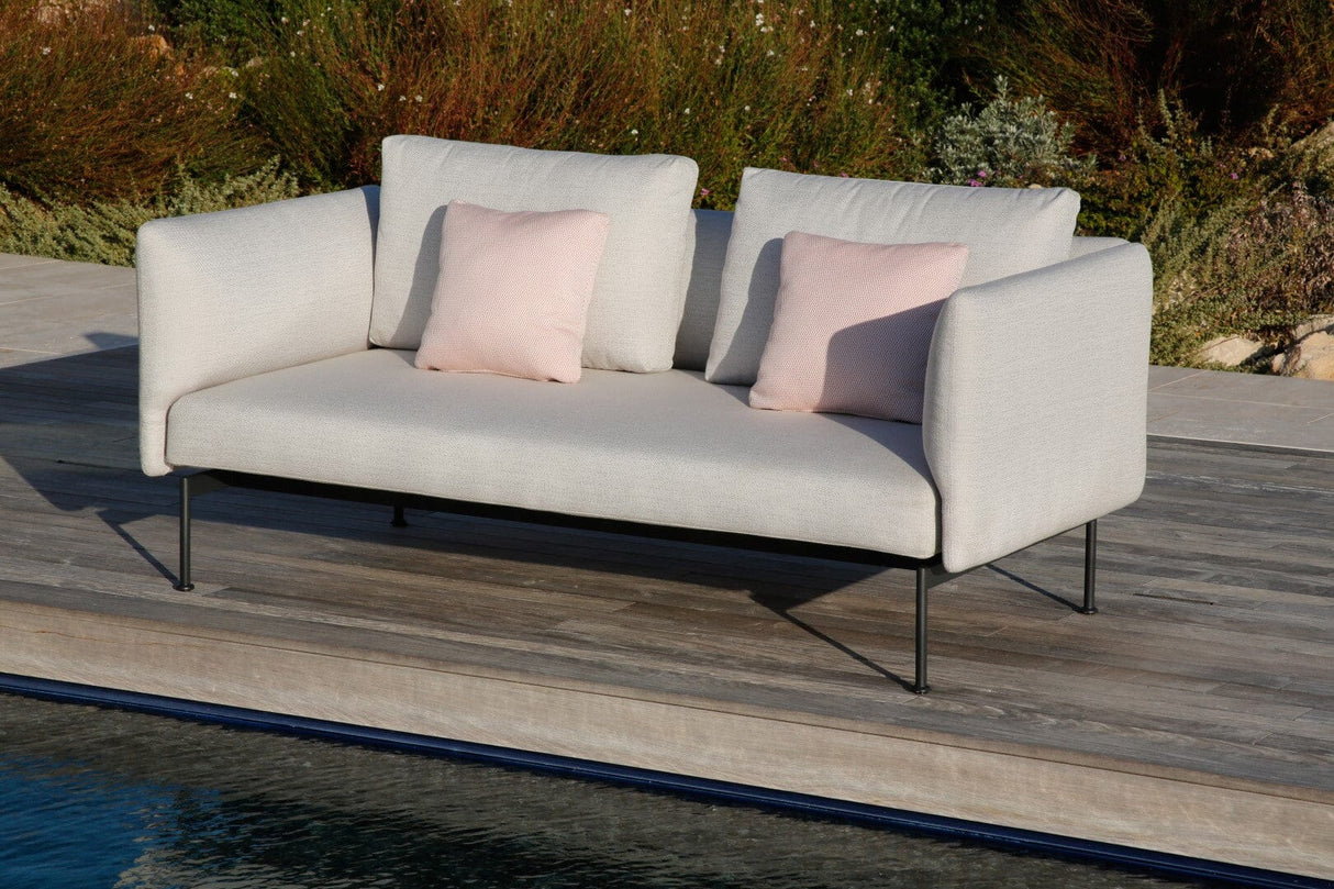 Barlow Tyrie Layout Deep Seating Double Seat - Double seat et back with Low Arms - avec coussins