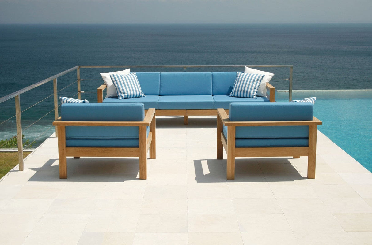 Barlow Tyrie Linear Canapé lounge 3 places avec coussins