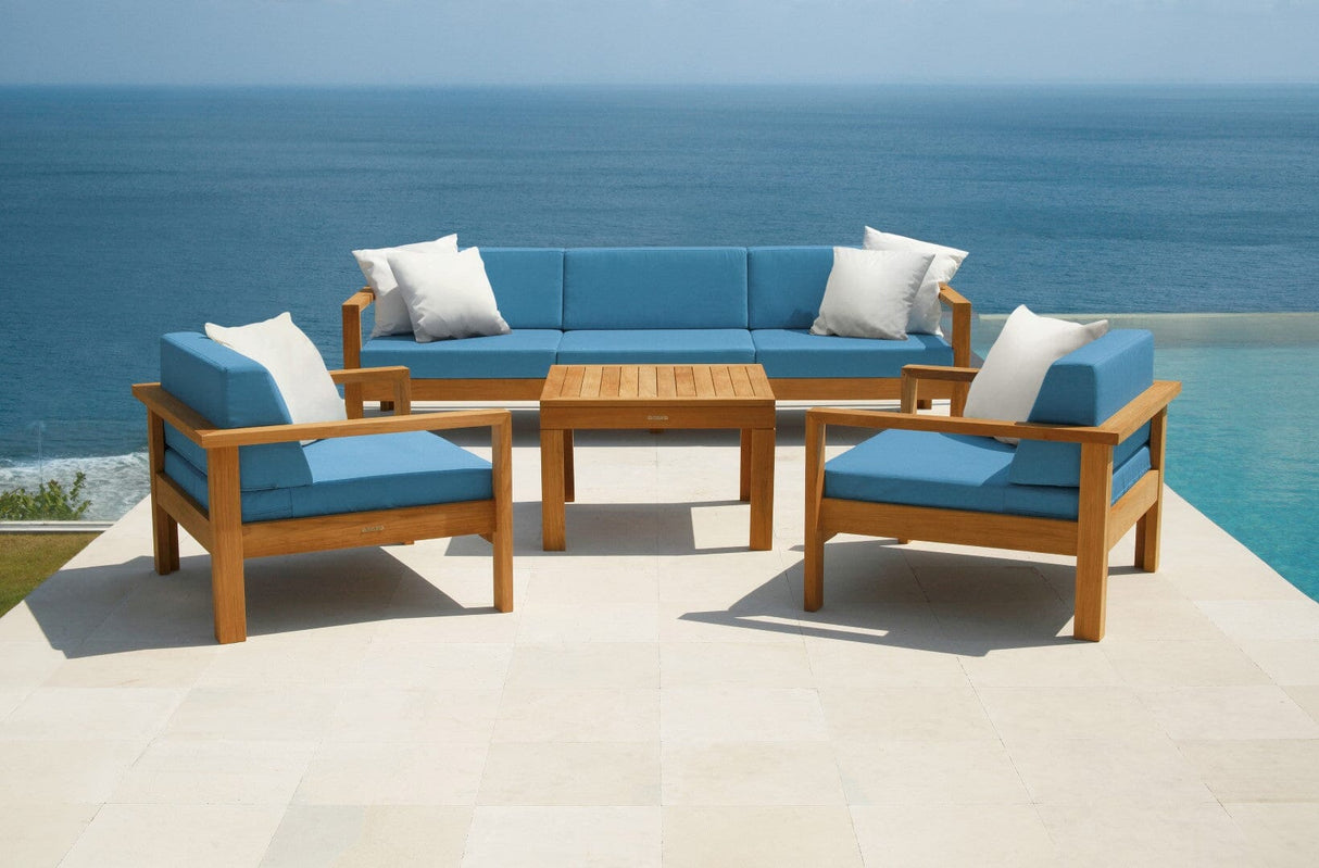 Barlow Tyrie Linear Fauteuil Club lounge avec coussins