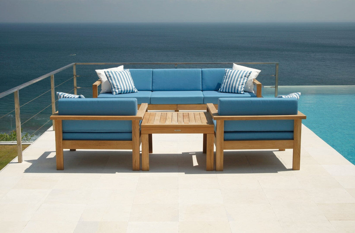 Barlow Tyrie Linear Side Table 76 Square - Table basse 76x76cm H:51cm