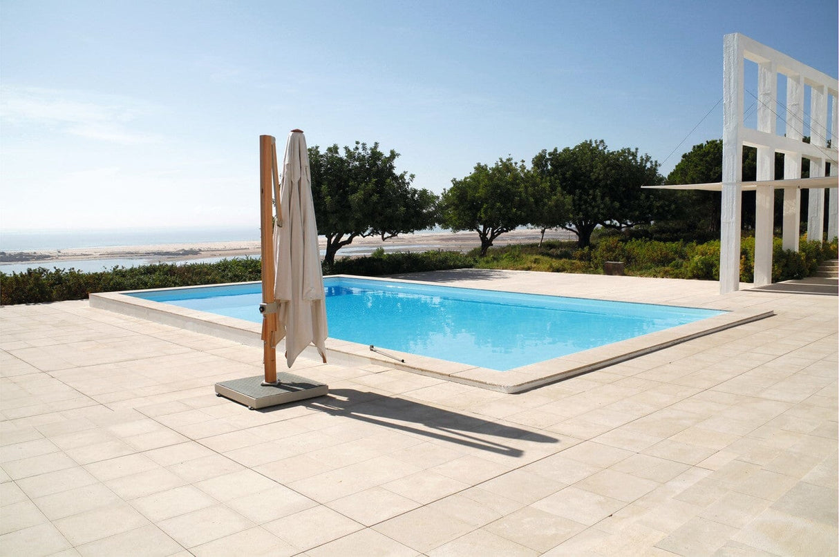 Barlow Tyrie Napoli Parasol Cantilever 350x350cm à mât déporté