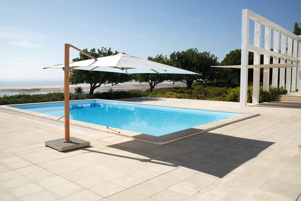Barlow Tyrie Napoli Parasol Cantilever 350x350cm à mât déporté