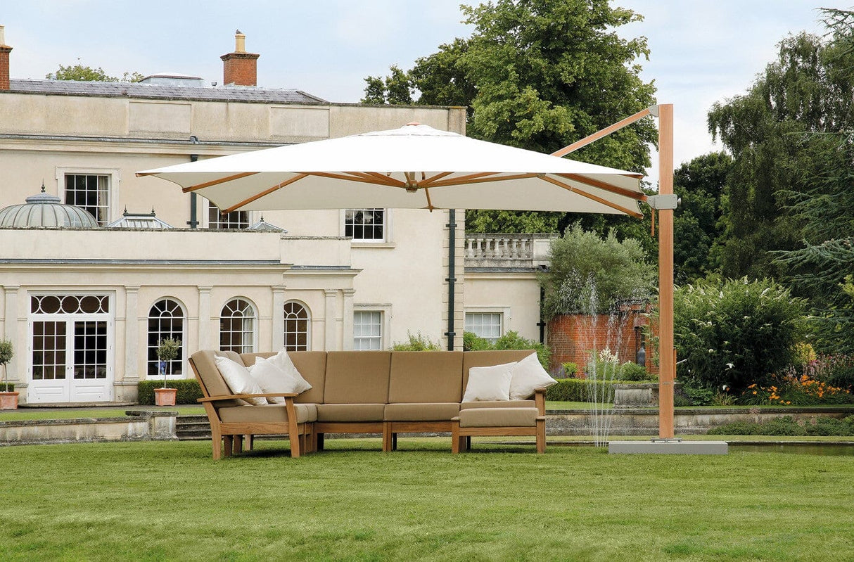 Barlow Tyrie Napoli Parasol Cantilever 400x400cm à mât déporté