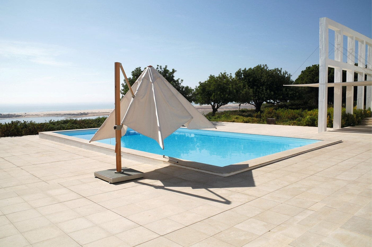 Barlow Tyrie Napoli Parasol Cantilever 400x400cm à mât déporté
