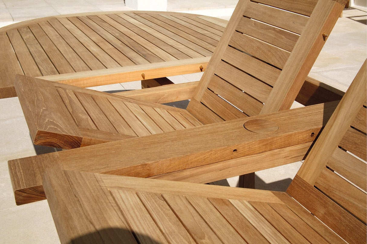 Barlow Tyrie Stirling Table à rallonge 320 Ovale (237-319x110cm)