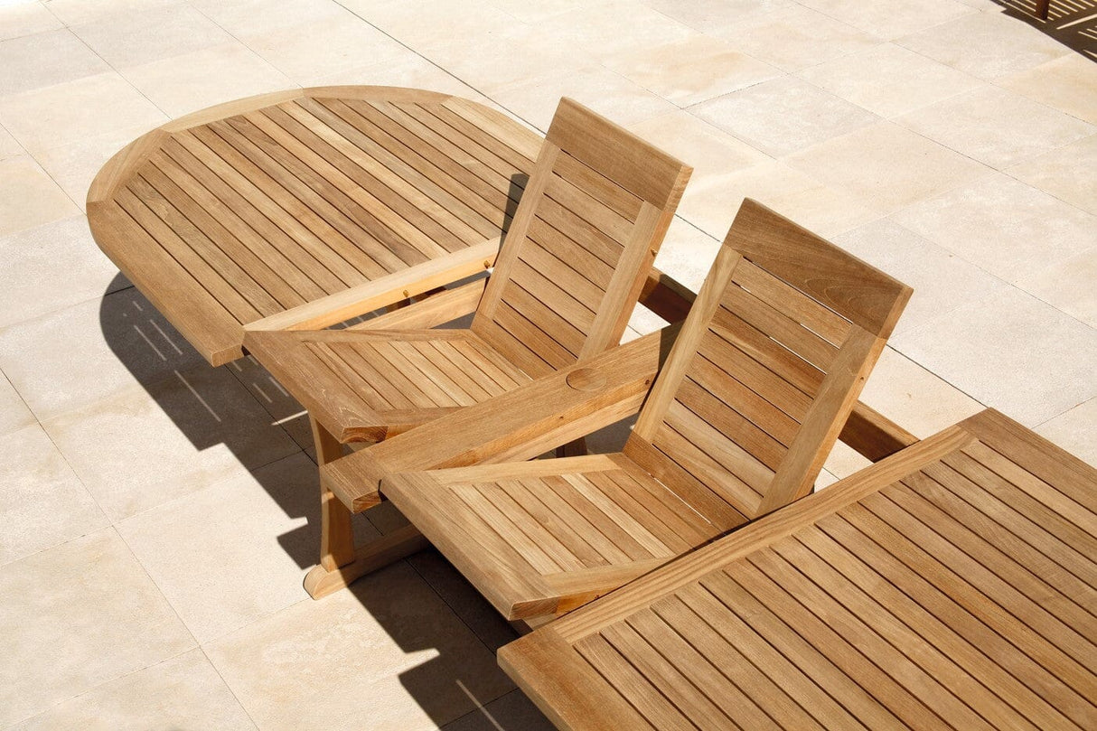 Barlow Tyrie Stirling Table à rallonge 320 Ovale (237-319x110cm)