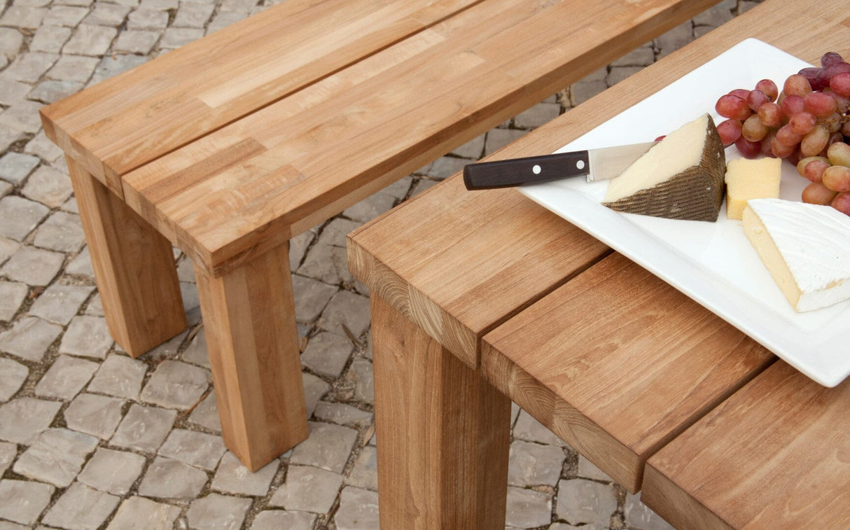 Barlow Tyrie Titan Banc 200 (200cm) sans dossier Teck rustique