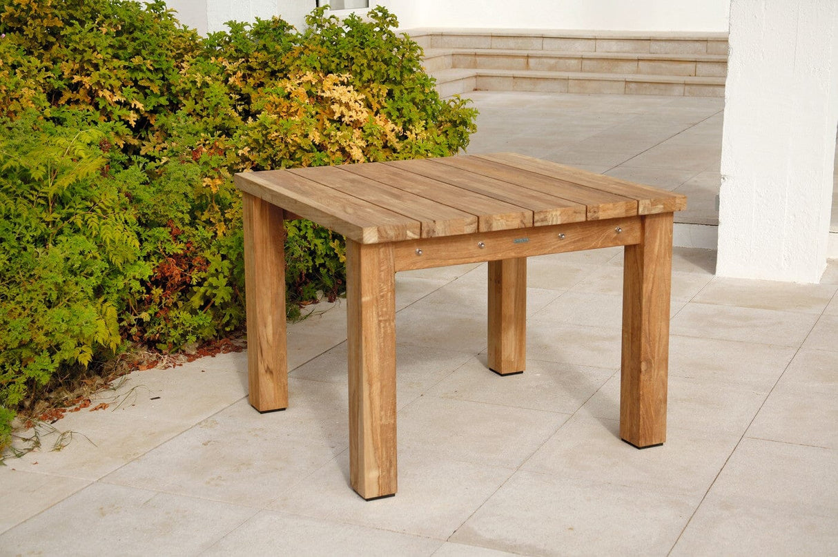 Barlow Tyrie Titan Table 100 (99x99cm) Teck rustique