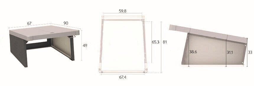 Biohort Garage pour robot tondeuse Charly 67x90x49cm