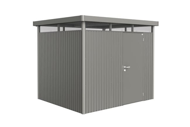 Biohort HighLine Abri de jardin H3 (275x235cm, H:222cm) Porte standard Gris quartz métallique