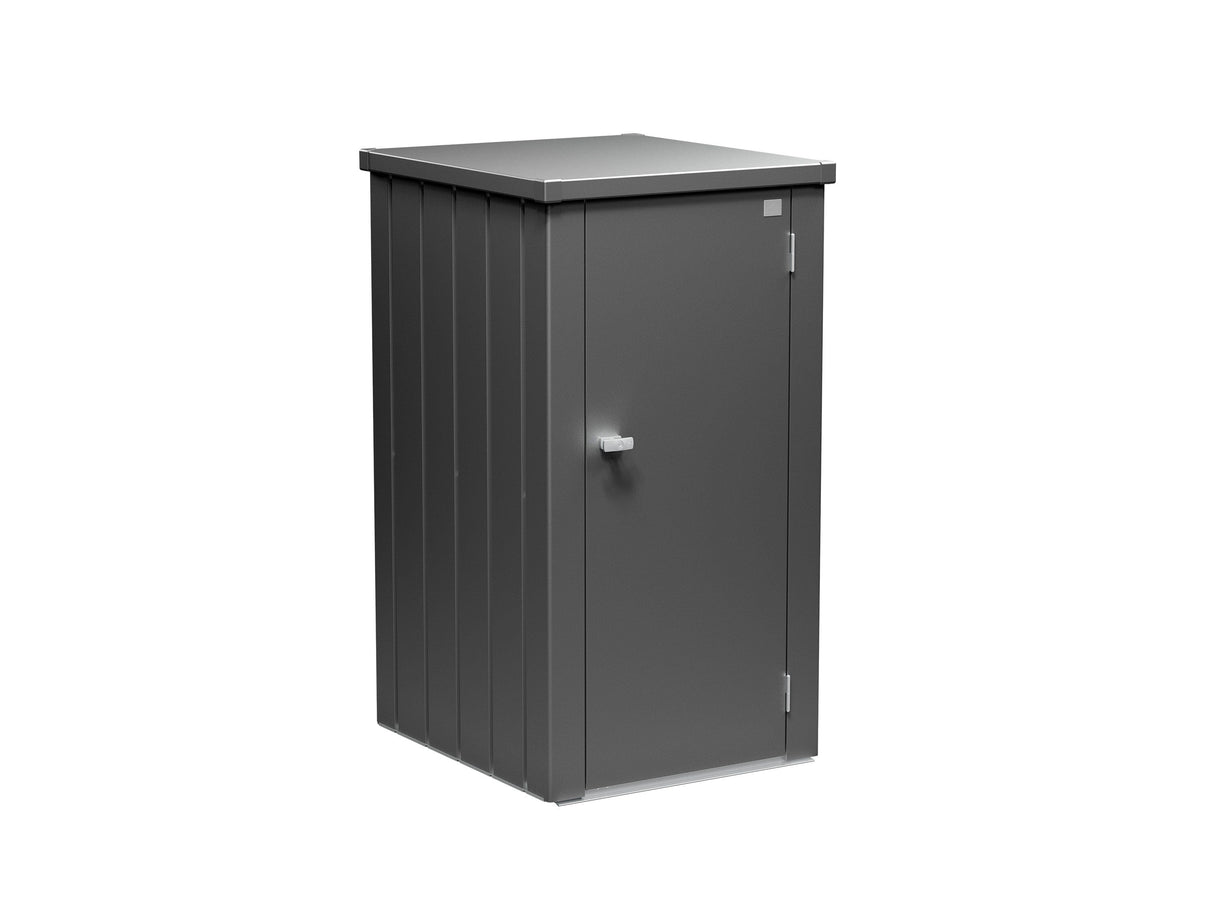 Biohort Julia Armoire de balcon L (132x87cm, H:140cm) Gris foncé métallique