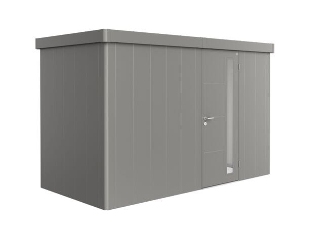 Biohort Neo Abri de jardin 1D (348x180cm, H:222cm) Porte standard Gris quartz métallique