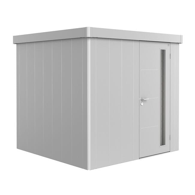 Biohort Neo Abri de jardin 2B (236x236cm, H:222cm) Porte standard Argent métallique