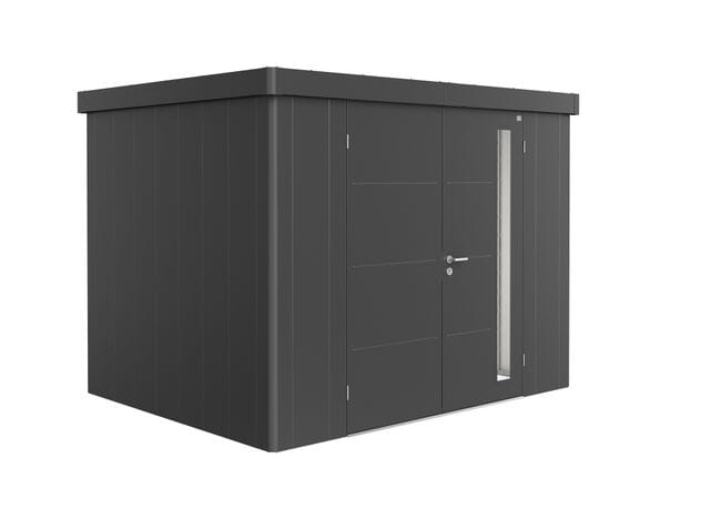 Biohort Neo Abri de jardin 2C (292x236cm, H:222cm) Double porte Gris foncé métallique