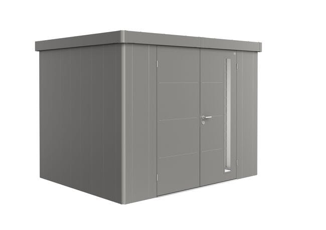 Biohort Neo Abri de jardin 2C (292x236cm, H:222cm) Double porte Gris quartz métallique