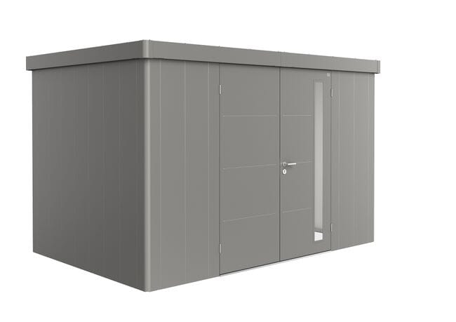 Biohort Neo Abri de jardin 2D (348x236cm, H:222cm) Double porte Gris quartz métallique